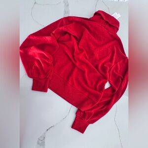 Sanctuary Vibrant Red Turtleneck Sweater Oversized NWT